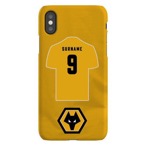Wolverhampton Wanderers FC Personalised iPhone X Snap Case