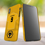 Wolverhampton Wanderers FC Personalised iPhone X Snap Case