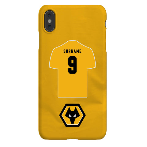 Wolverhampton Wanderers FC Personalised iPhone XS Max Snap Case