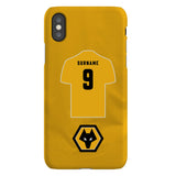 Wolverhampton Wanderers FC Personalised iPhone XS Snap Case