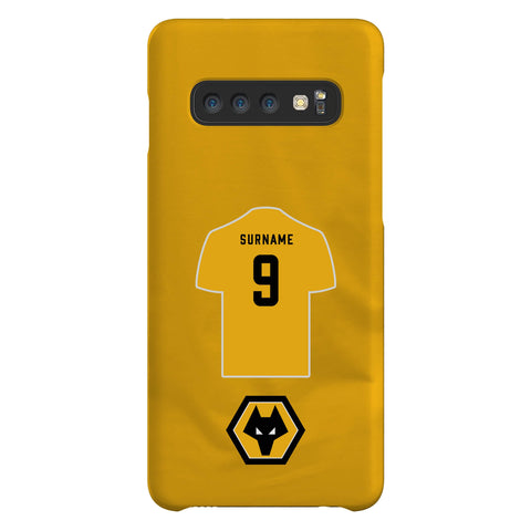 Wolverhampton Wonderers FC Personalised Samsung Galaxy S10 Snap Case