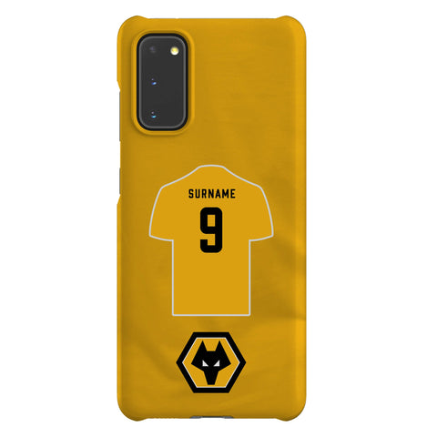 Wolverhampton Wonderers FC Personalised Samsung Galaxy S20 Snap Case