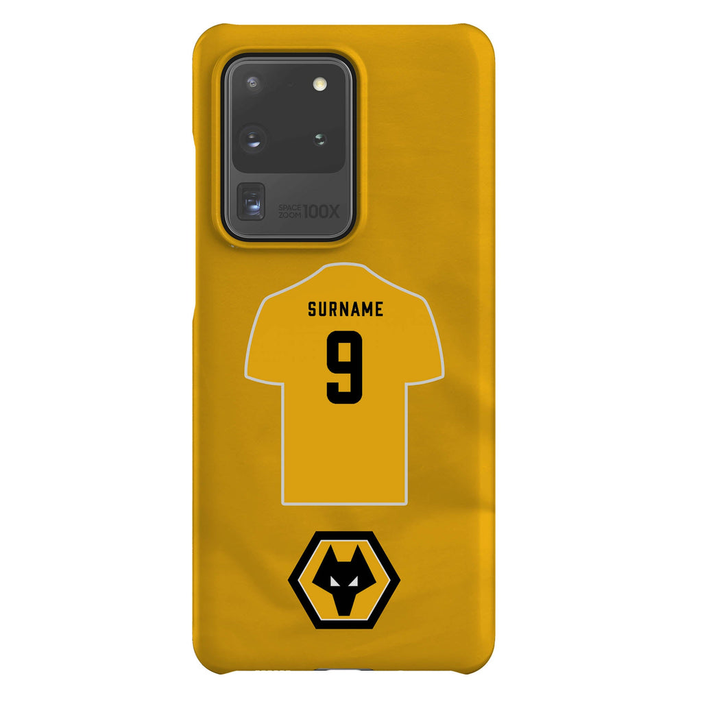 Wolverhampton Wonderers FC Personalised Samsung Galaxy S21 Ultra Snap Case