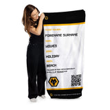 Wolves Beach Towel (Personalised Fans Ticket Design)