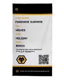 Wolves Beach Towel (Personalised Fans Ticket Design)