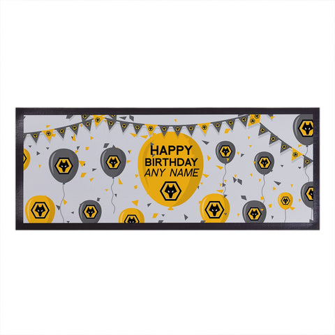 Wolves Personalised Bar Runner (Balloons Design)