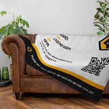 Wolves Personalised Fleece Blanket (Fans Ticket Design)